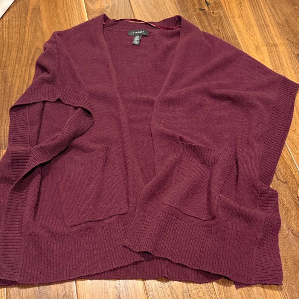 Rich Maroon Cardigan Sweater Duster